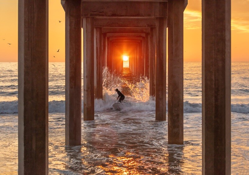 Scrippshenge Surfer | Signed Print