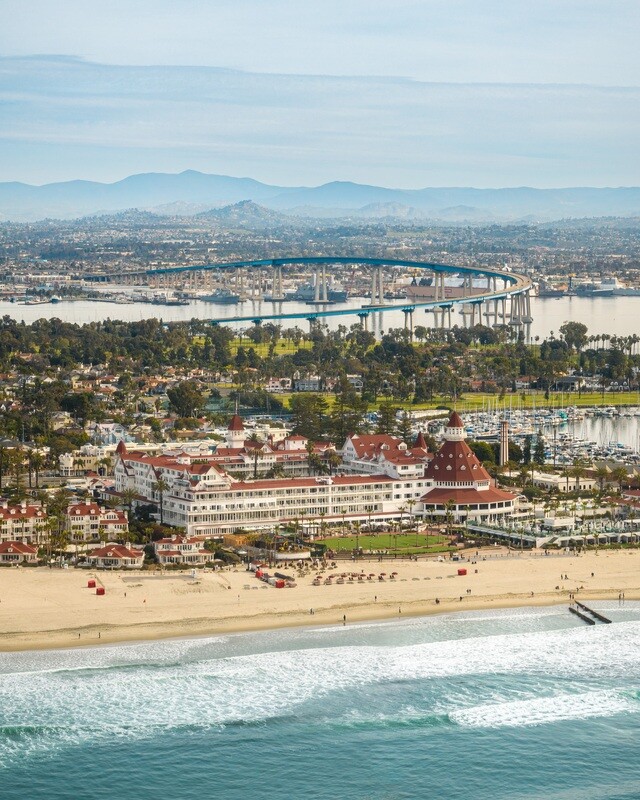 Coronado Bridge & Hotel Del | Signed Print