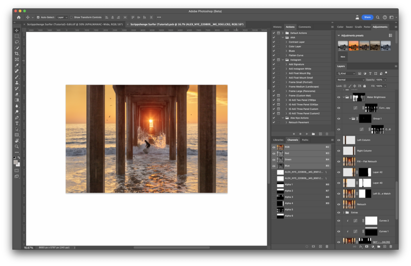 Photography Editing Tutorial | "Scrippshenge Surfer"