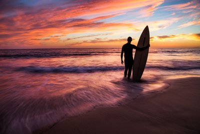Sunset Surfer | Signed Print