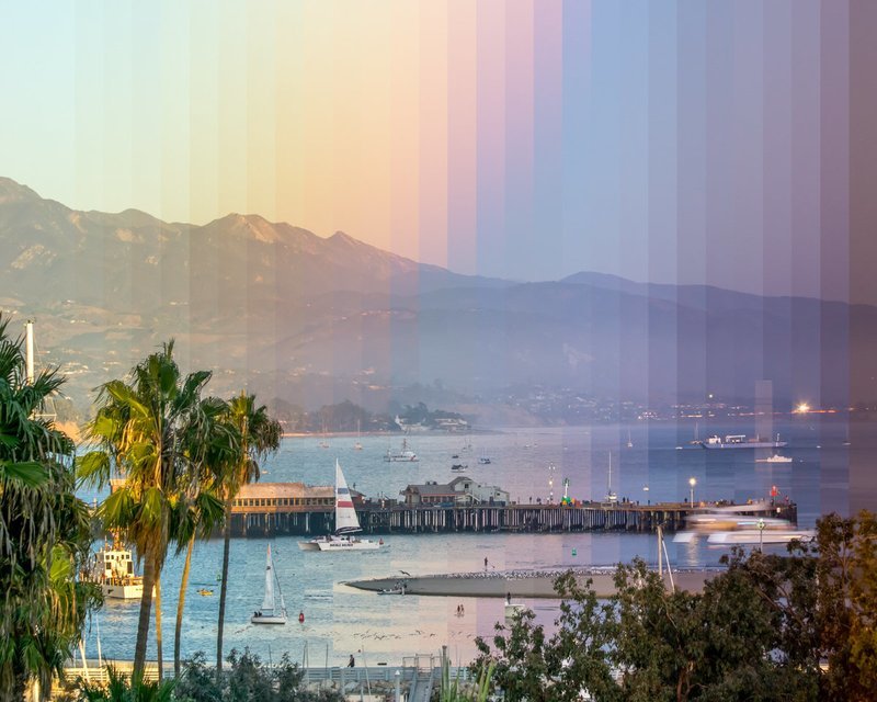 Stearns Wharf Timeslice 4D | Signed Print