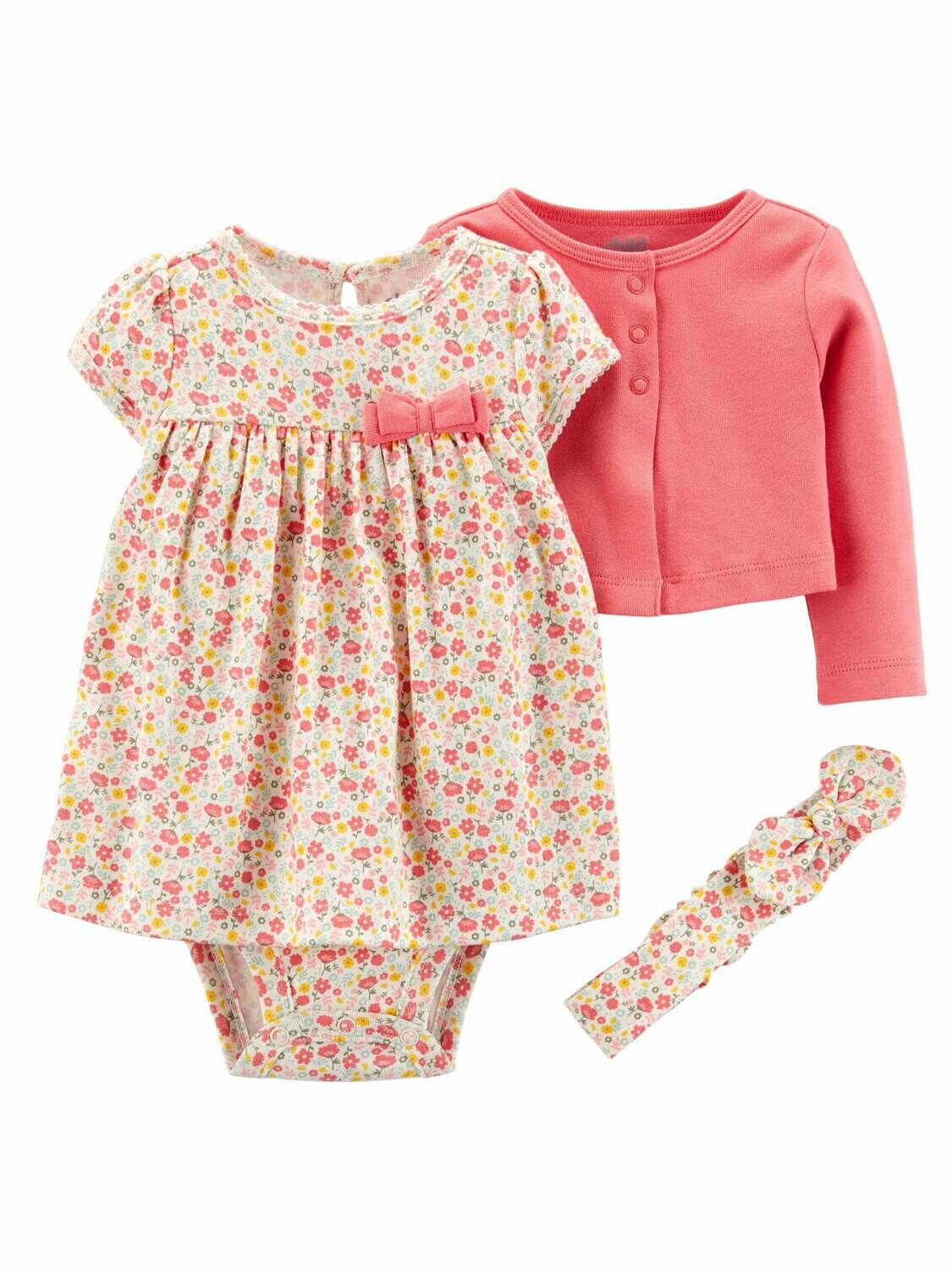 Child Of Mines by Carters Baby Girl  Onesie+Cardigan 3PC Set
