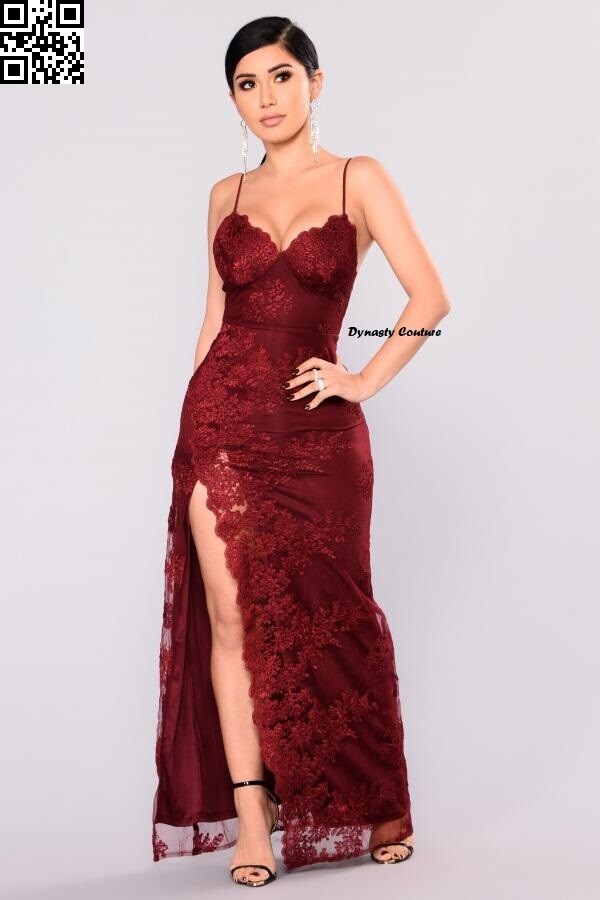 Lace Overlay Thin Strap Special Dress