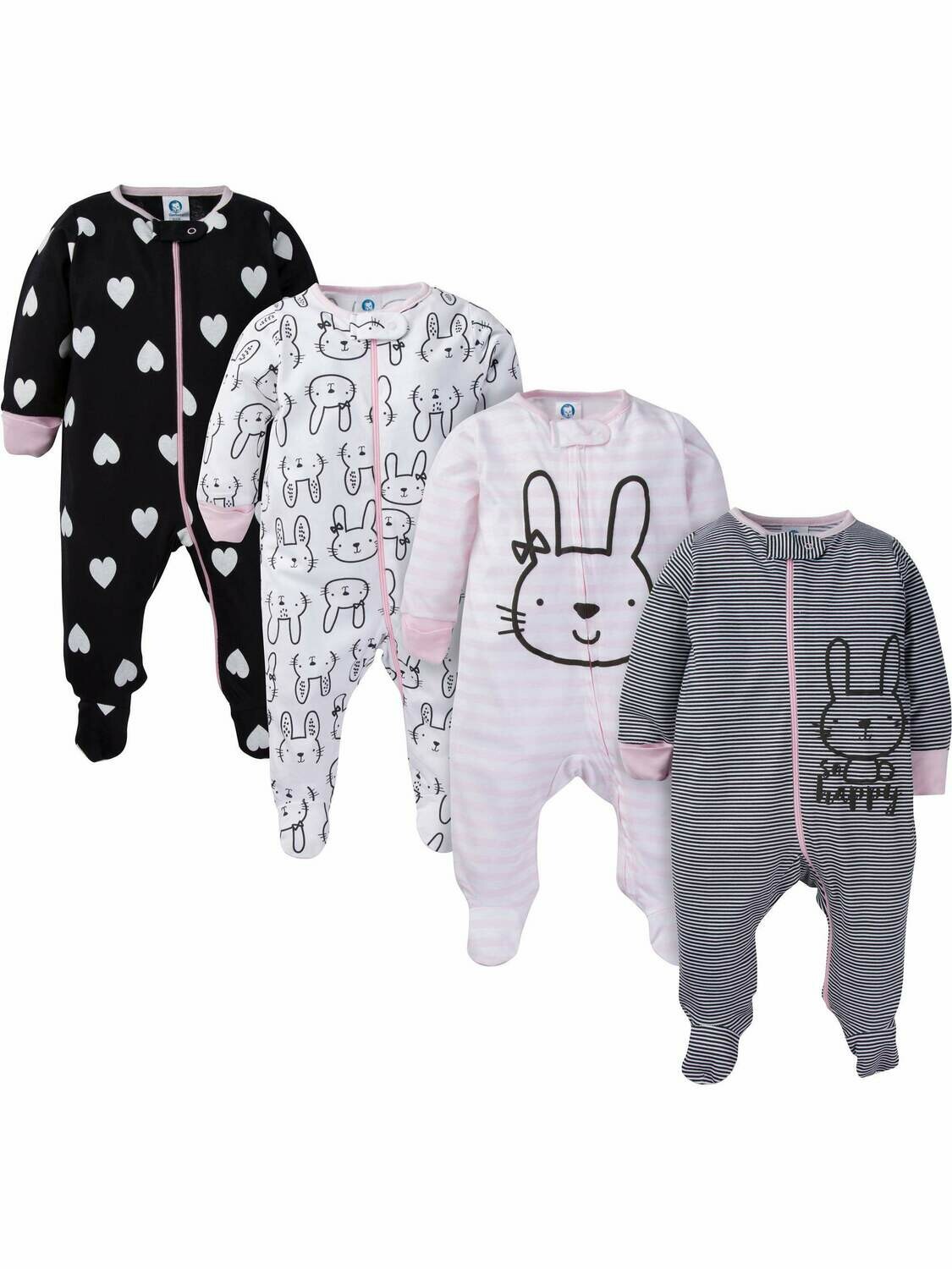 4Pack Baby Girls Pajamas