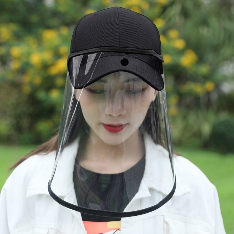 Baseball Cap with Detachable Face Shield