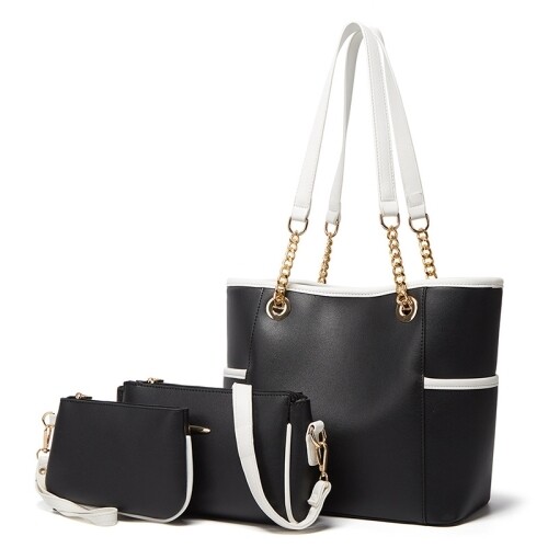 3 in Simple Soft Leather Bag Set
