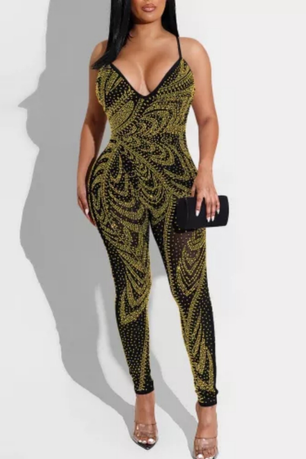 Thin Strap Detailed Jumpsuit