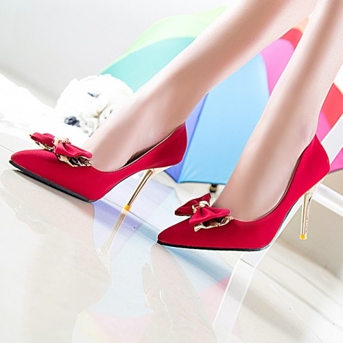 Pointed Toe , Bow Pumps