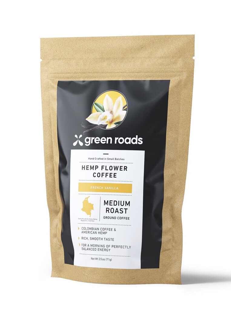 French Vanilla Hemp Flower Coffee 2.5oz. French Vanilla Hemp Flower Coffee 2.5oz.