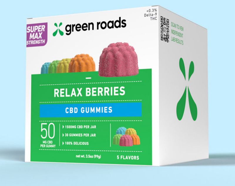Green Roads Super Max Strength CBD Relax Berries - (30ct) 1500mg