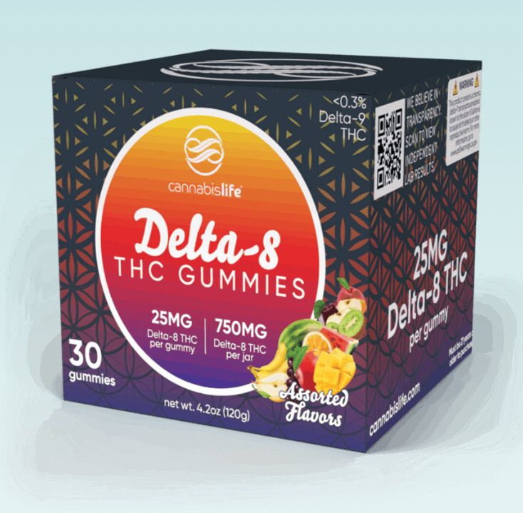 CannabisLife Assorted Flavors Delta-8 Gummies - (30ct) 750mg