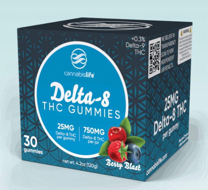 CannabisLife Berry Blast Delta-8 Gummies - (30ct) 750mg
