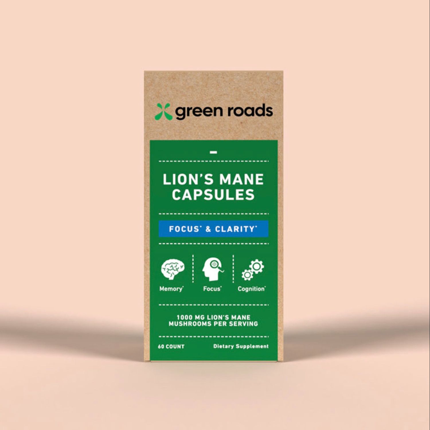 Green Roads Lion’s Mane Focus and Clarity Mushroom Capsules
