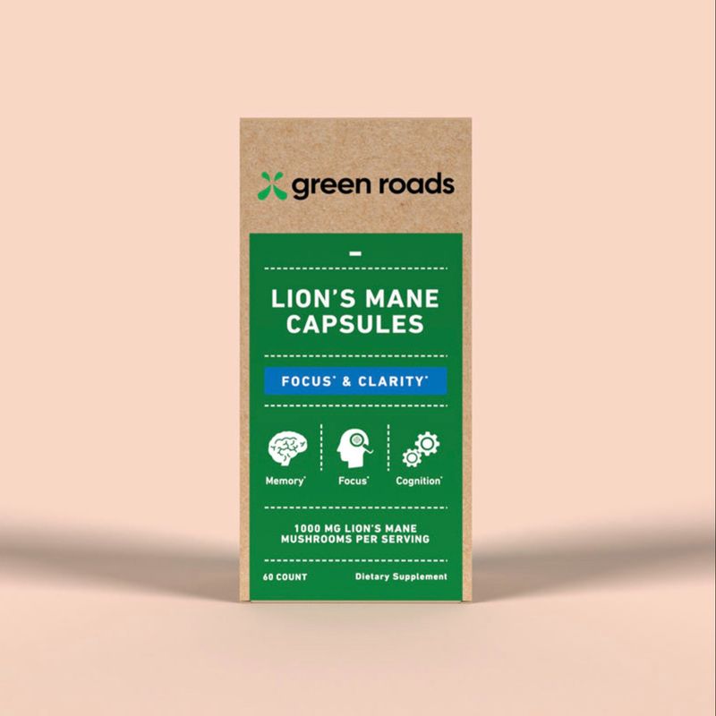 Green Roads Lion’s Mane Focus and Clarity Mushroom Capsules