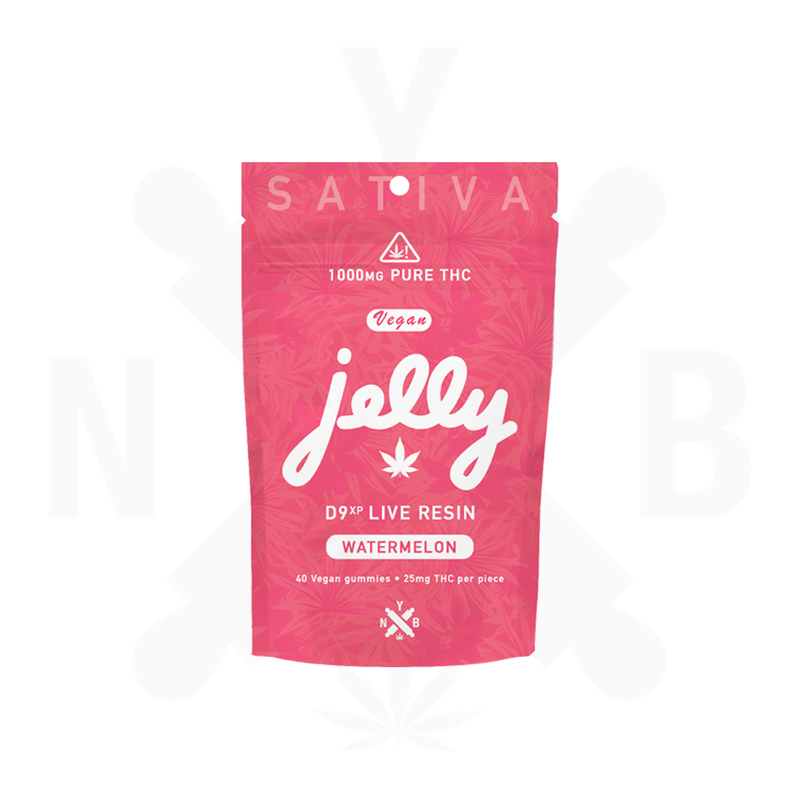 Jelly Watermelon D9 XP Live Resin Gummies (Sativa)