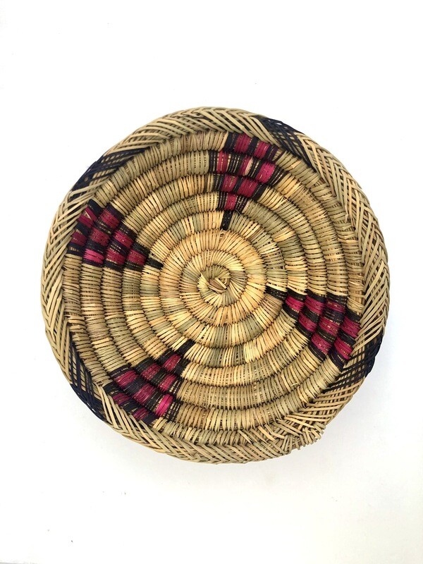 Medina Small Bread Basket - Pink/Purple