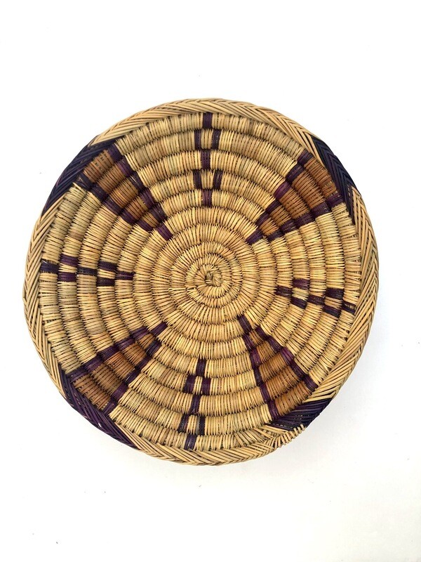 Medina Small Bread Basket - Orange/Purple 