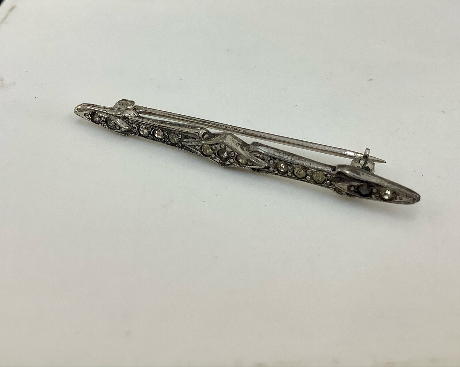 Vintage Crystal Pin SS Pointed