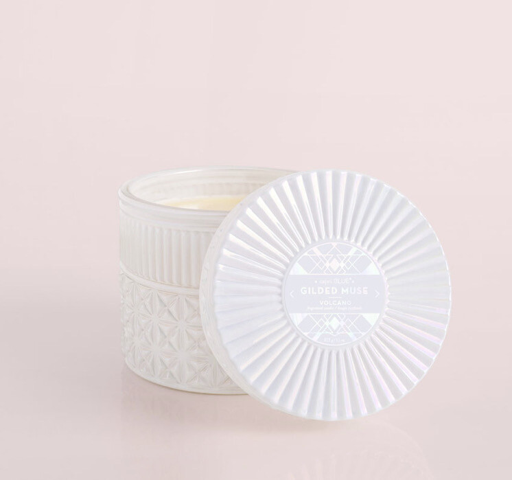 Capri Blue Volcano White Opal Muse Faceted 11oz Jar Candle