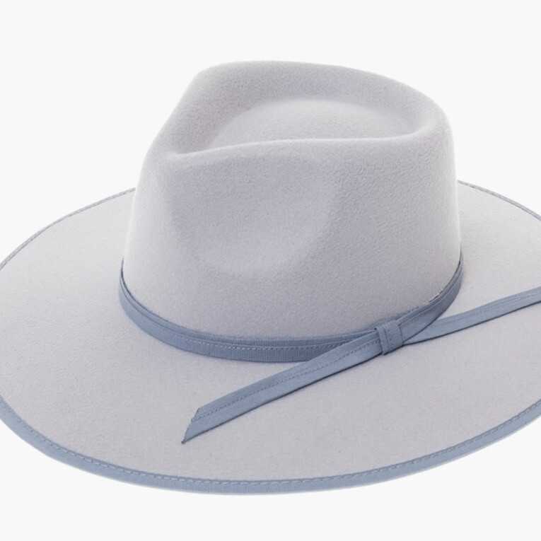 Ribbon Trim Blue Rancher Hat