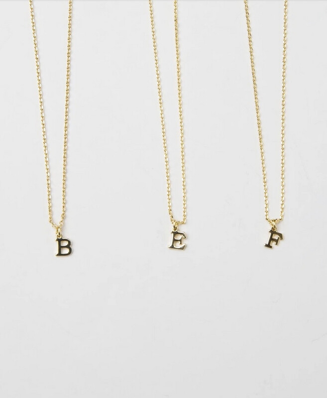 Small Aspen Initial Letter Necklace