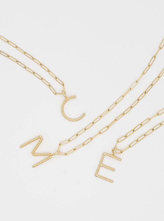 Large Aspen Initial Necklace