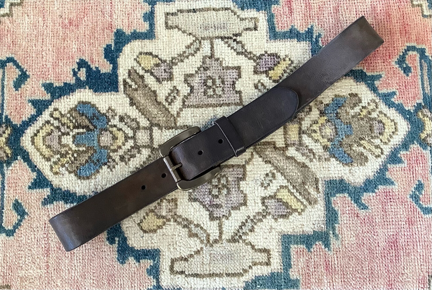 Vintage Ralph Lauren Polo Black Leather Belt