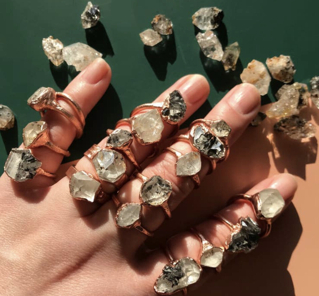 Herkimer Diamond Ring