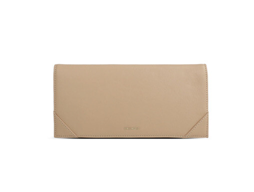 Vegan Leather Sand Logan Long Wallet
