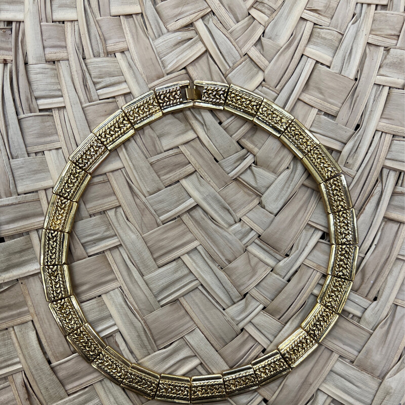 Vintage 1970’s Brass Collar Necklace