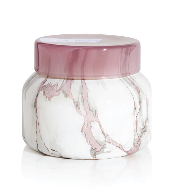 Capri Blue Aloha Orchid Pink Modern Marble 19oz Jar Candle