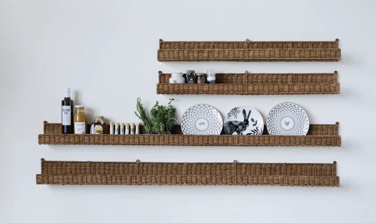 Hand Woven Rattan Wall Ledge