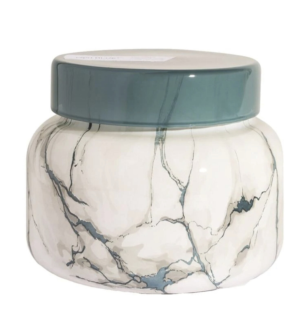 Capri Blue Volcano Teal Modern Marble 8oz Jar Candle