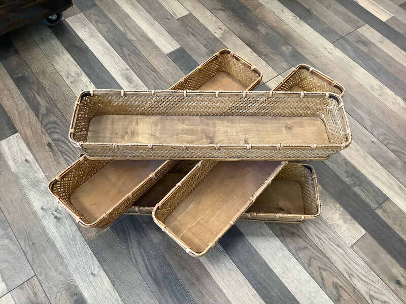 Vintage Rattan Bread Basket
