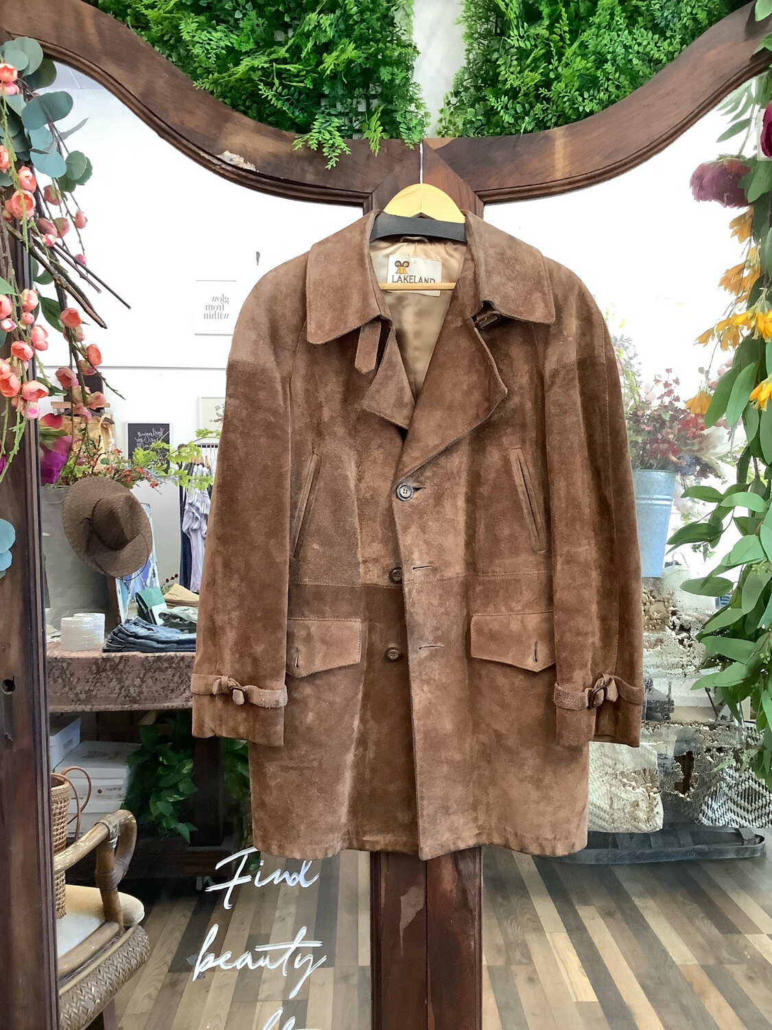 Vintage Lakeland Brown Suede Leather Jacket