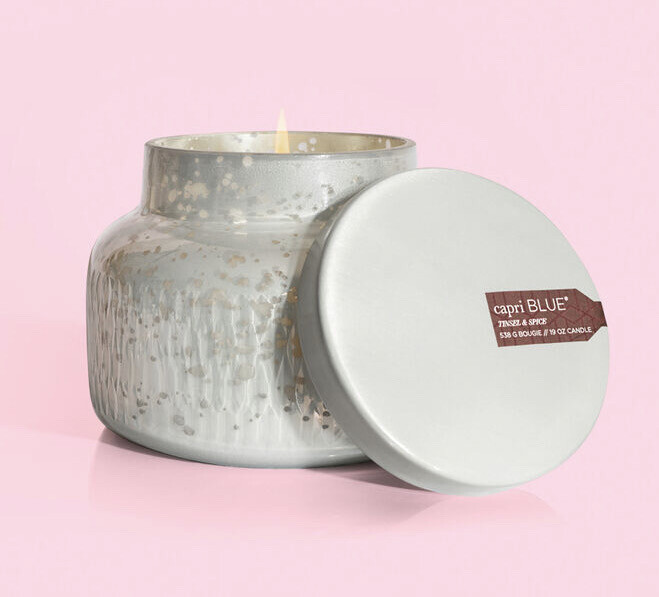Capri Blue Tinsel Spice 19oz Mercury Jar Candle