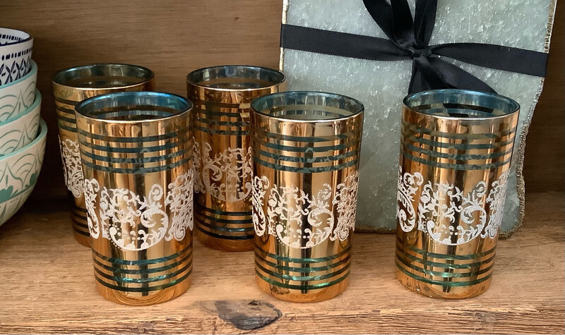 Vintage Turkish Tea Glasses (Set/5)