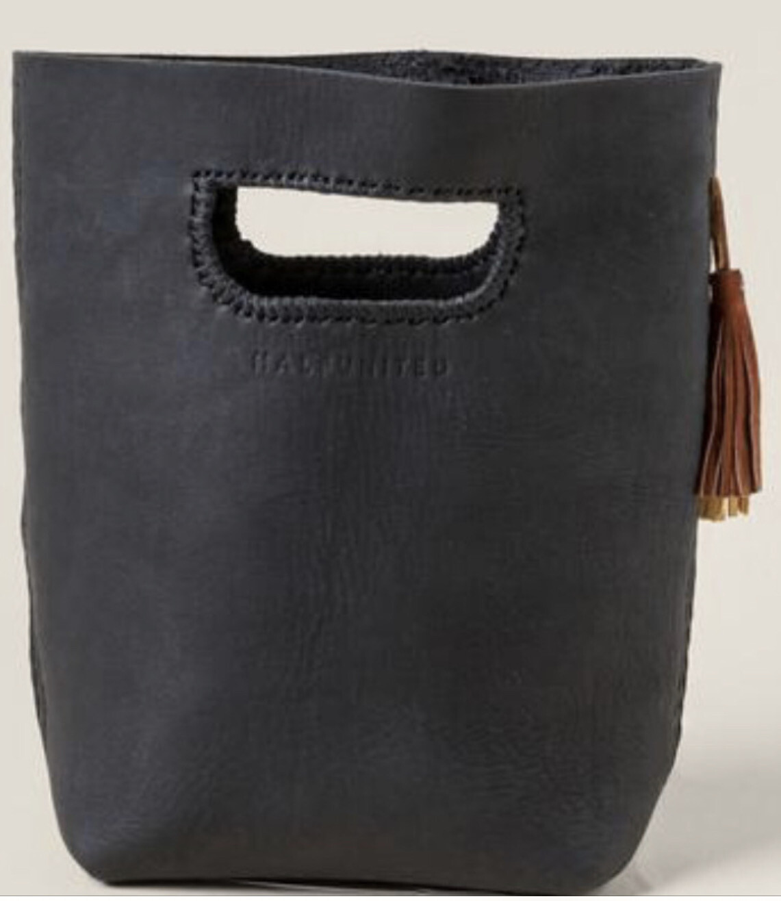 Leather Bucket Crossbody Bag (2 Colors), Color: Black