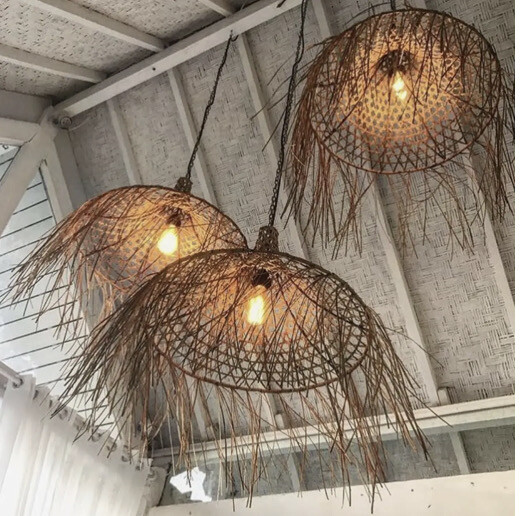 Natural Mykonos Rattan Pendant