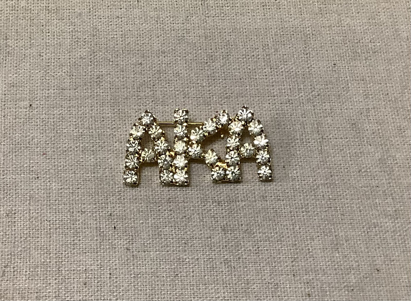 Vintage Rhinestone AKA Pin