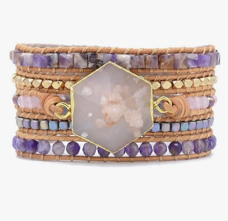 Cherry Blossom Happiness Wrap Bracelet