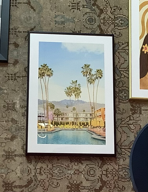 Poolside In Palm Springs Art Print