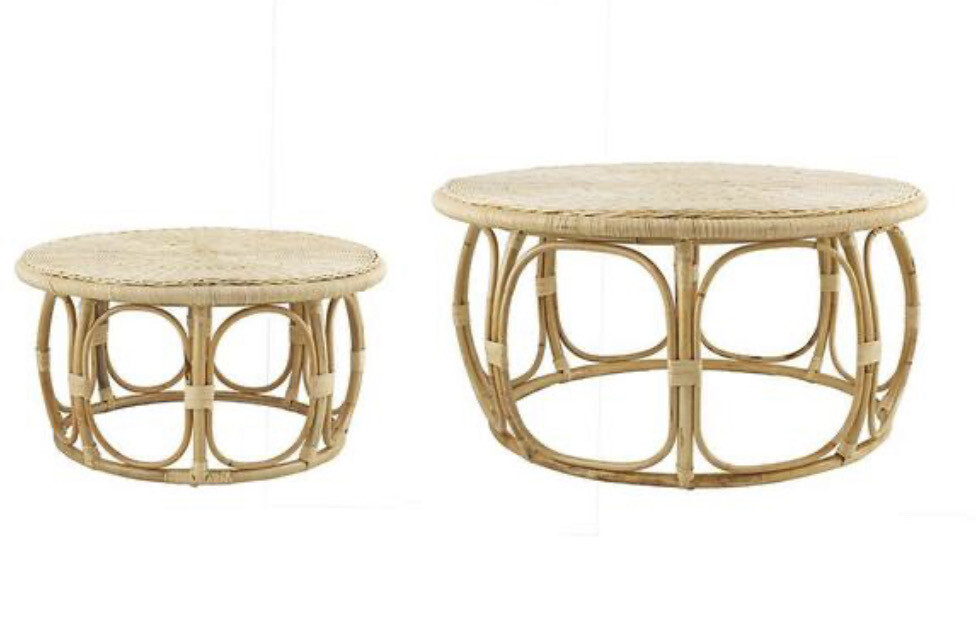 Round Rattan Tables