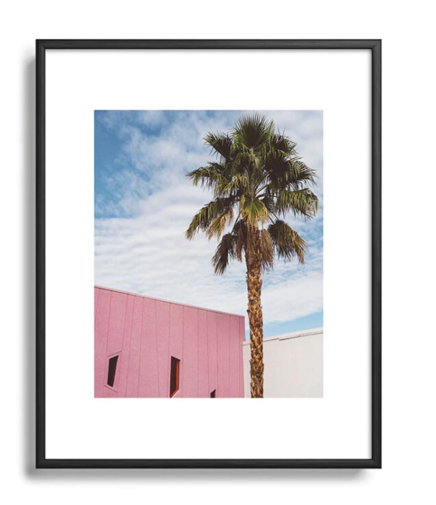 Palm Spring Pink House Print