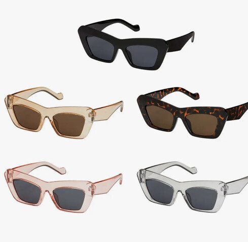 Crystal Angled Sunglasses