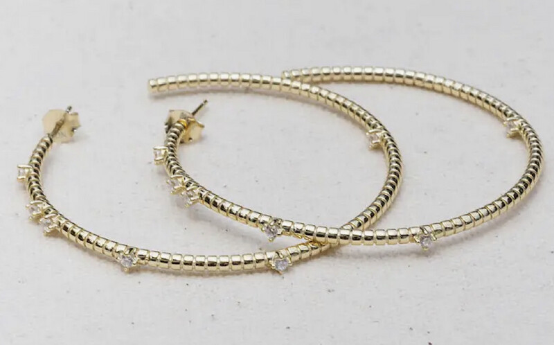 Salt Hoop Earrings