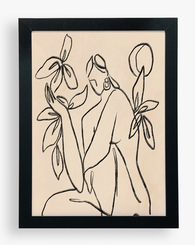 Sitting Silhouette Art Print