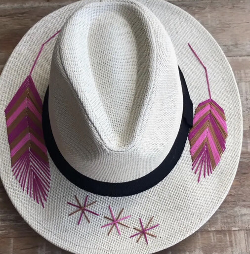 Mykonos White Straw Hat
