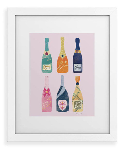 Champagne Bottles Pink