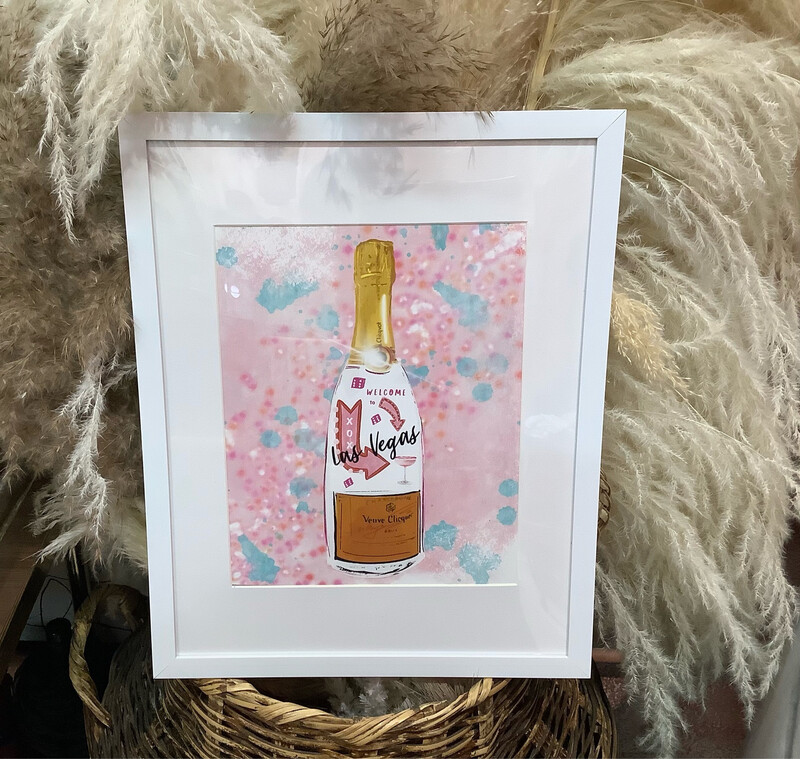 Las Vegas Bottle Art Print
